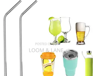 4pcs Reusable Metal Drinking Straws