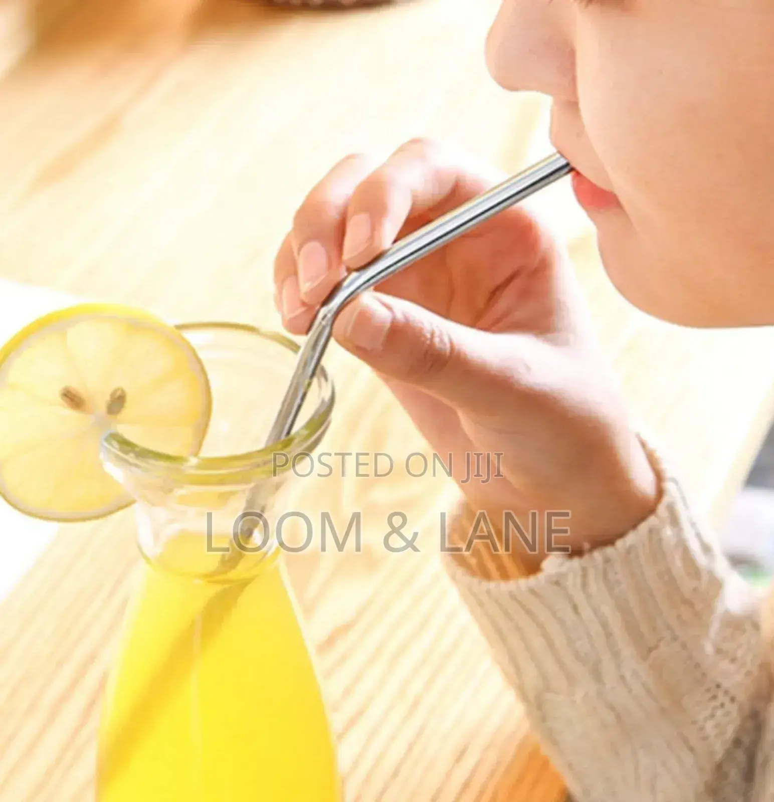 4pcs Reusable Metal Drinking Straws