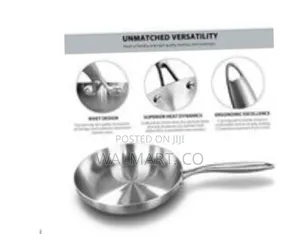 Stainless Steel Frying Pan-Silver