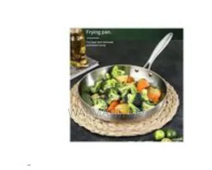 Stainless Steel Frying Pan-Silver