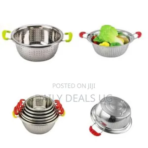 Stainless Steel Colander/ Strainer - Silver