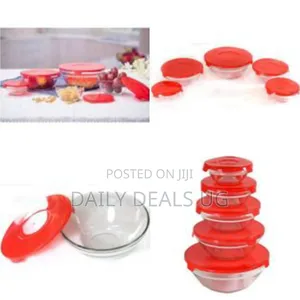 5 Piece Glass Bowl Set