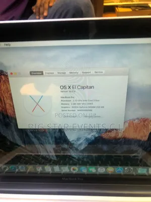 Laptop Apple MacBook Pro 4GB Intel Core 2 Duo SSD 320GB