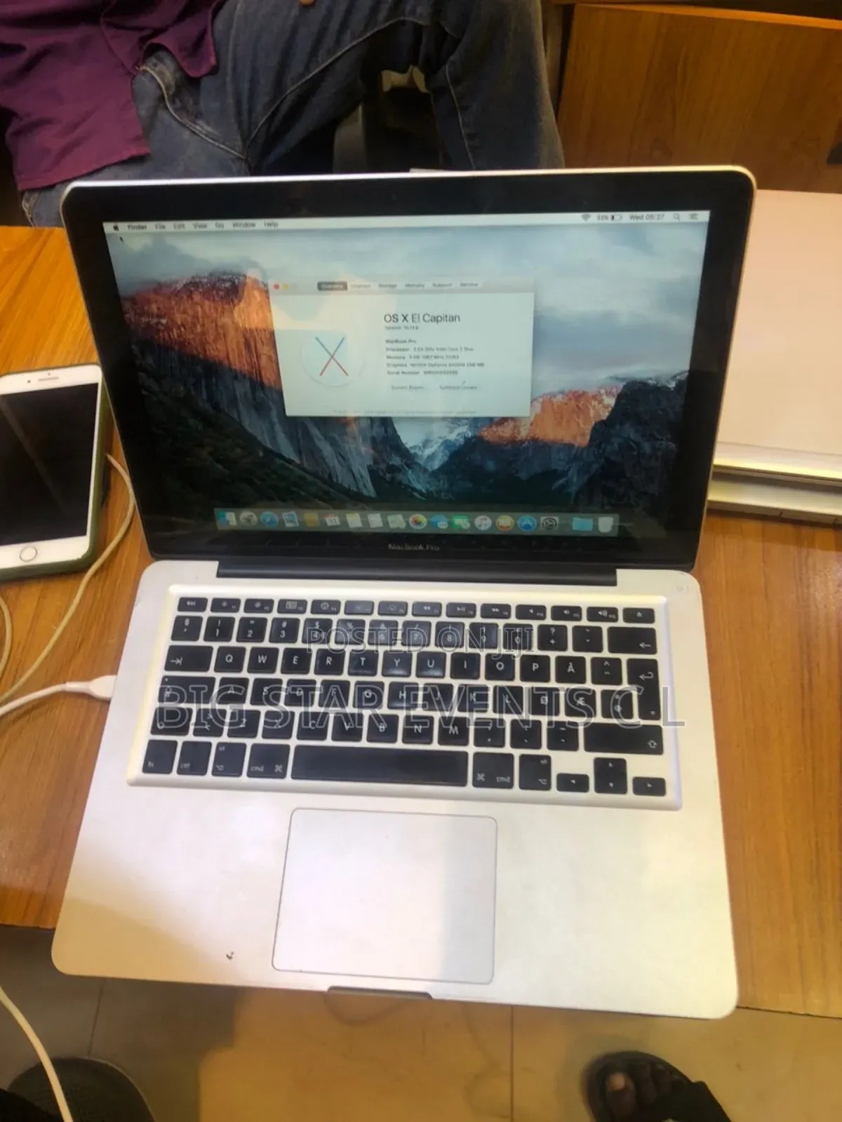 Laptop Apple MacBook Pro 4GB Intel Core 2 Duo SSD 320GB