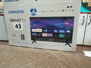 Global Star 43 Smart Android Digital Flat Screen Flameless.