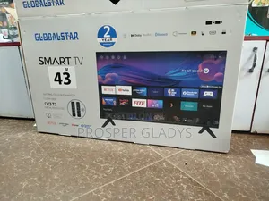Global Star 43 Smart Android Digital Flat Screen Flameless.