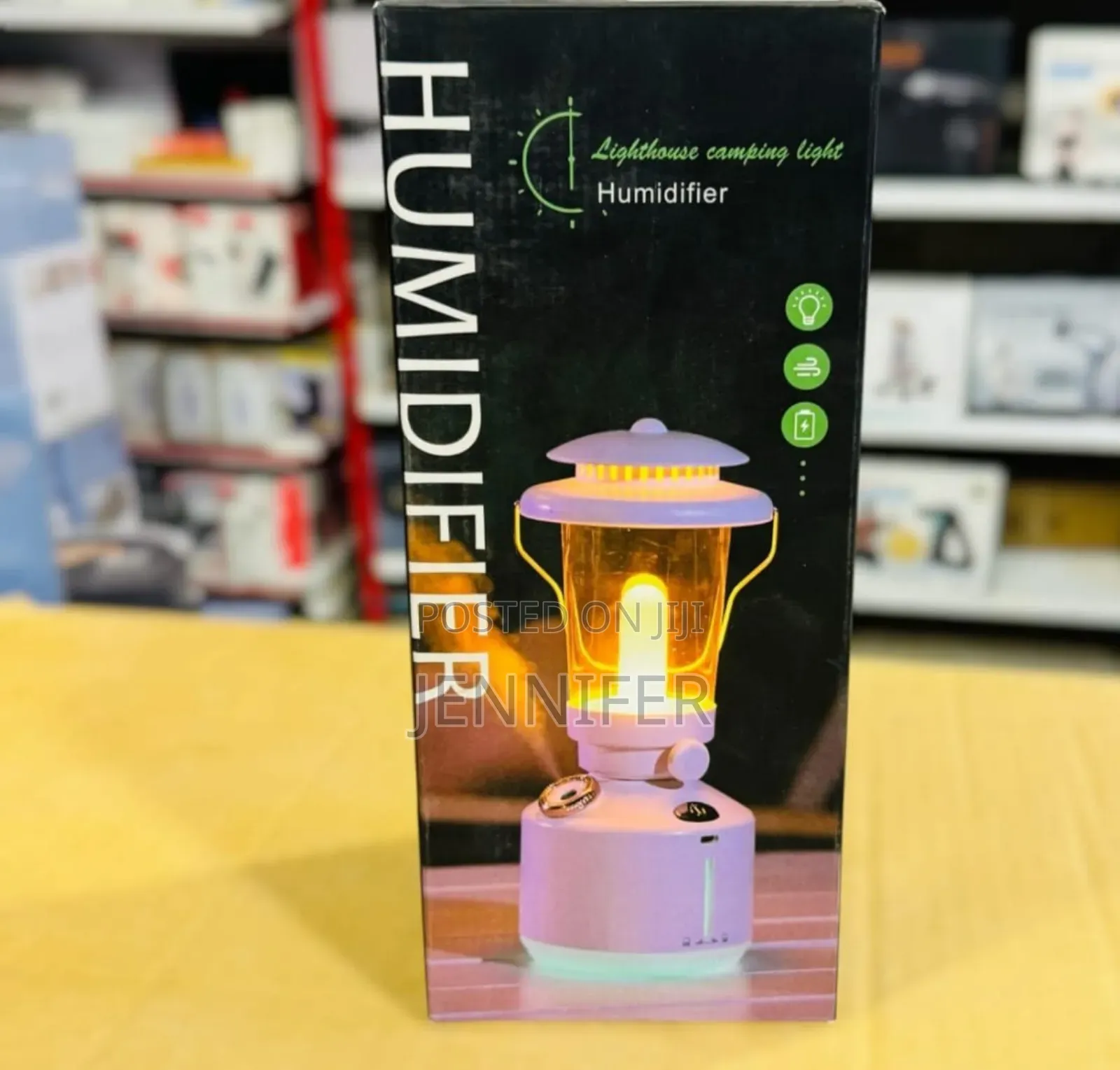 Portable "Lighthouse Camping Light Humidifier".