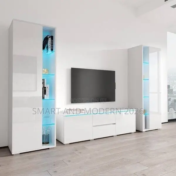 Tv Unit Tv | Modern Wooden Unit | With Storage | Hot Item