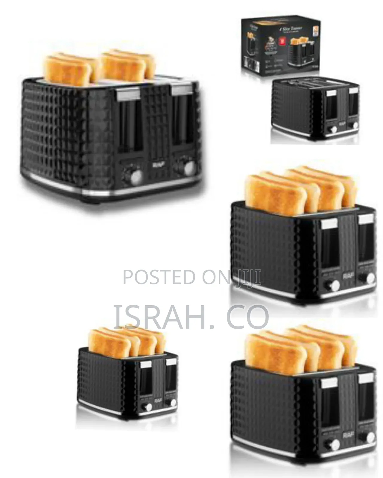 Raf Household 4 Slice Bread Toaster Strong Power Multifunction Toaster