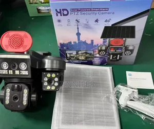 V380 Pro Solar-Powered Smart Alarm PTZ Security Camera System