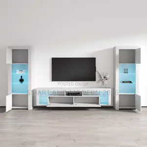 Tv Unit Wall | Modern Tv Unit | Minimalist Style | Clean Stock