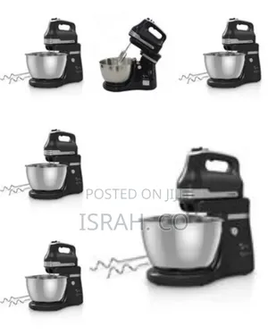Saachi 5 Speed Hand Mixer With Stand Mixer With Stainless Steel.