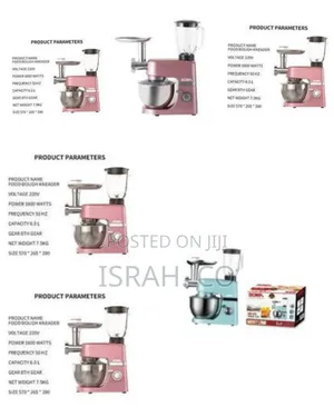 Boma 6litre 5 in 1 Stand Mixer 16000w Tilt-Head Multifunctional.