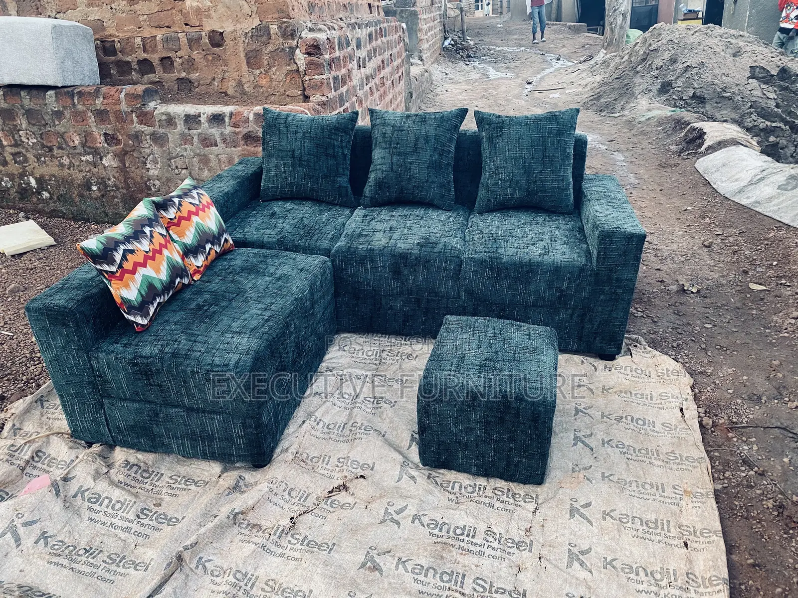 Forest Green Sofa