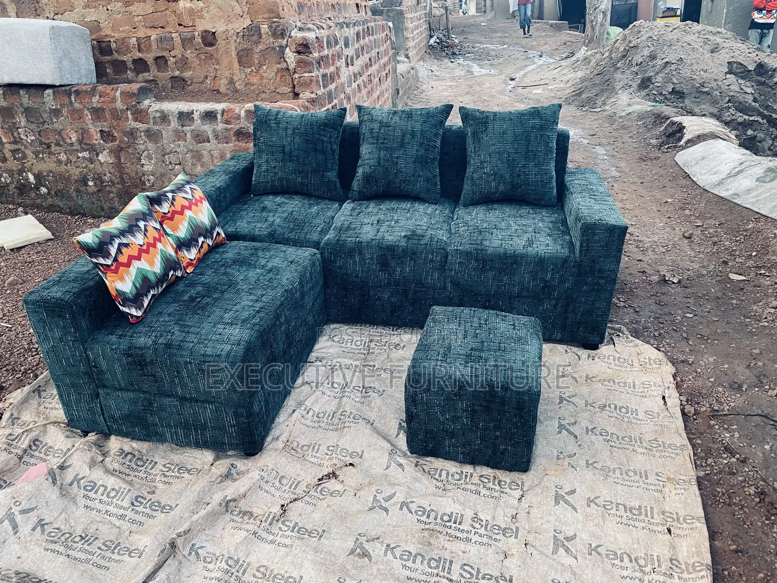 Forest Green Sofa