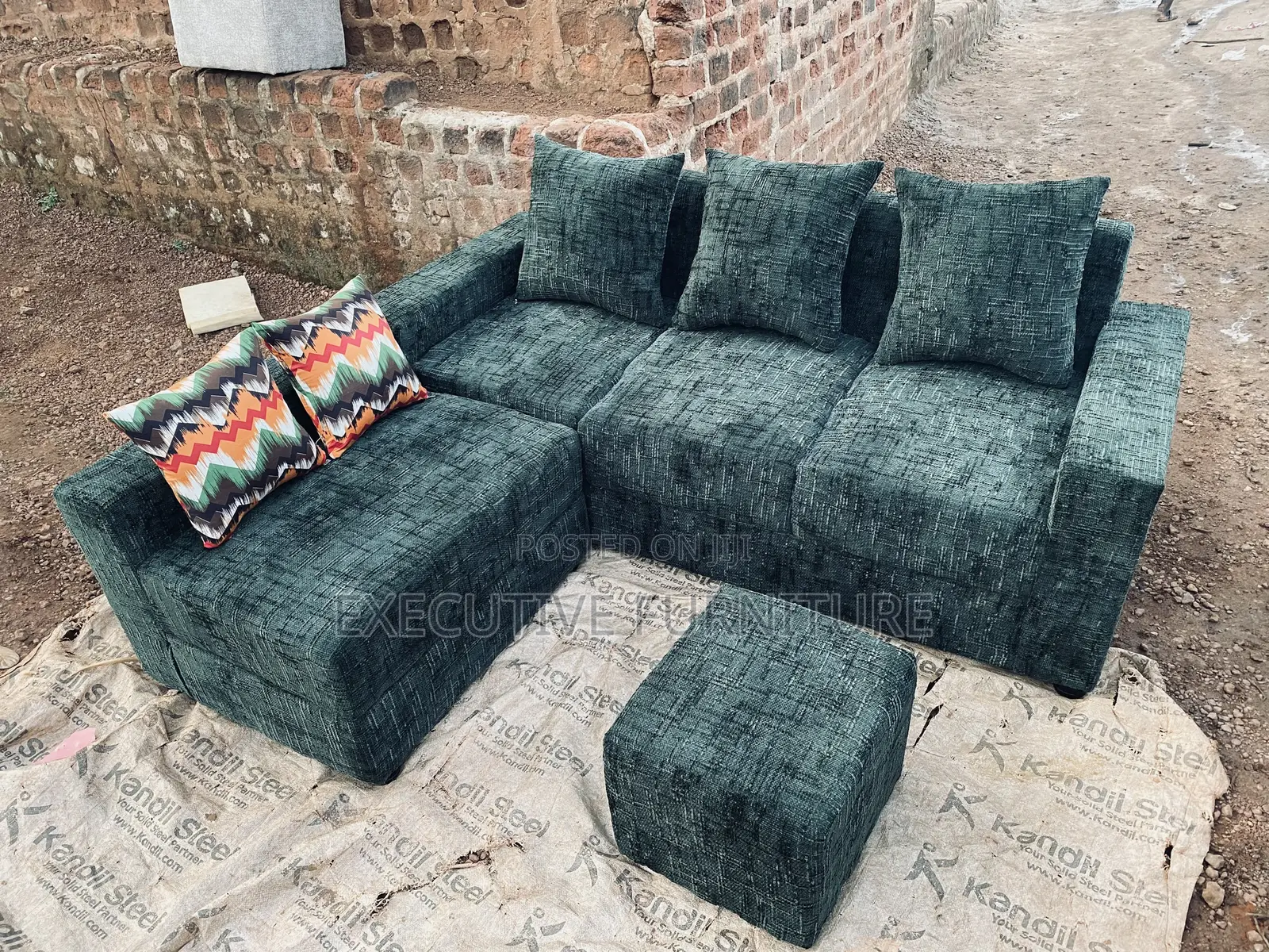 Forest Green Sofa