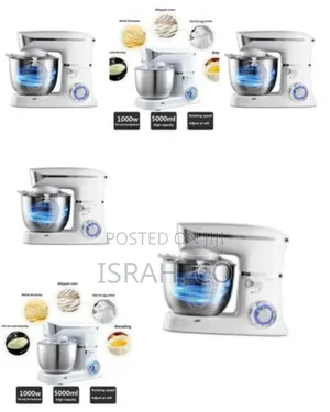 Hoffmans 6l 3in1blender Dough Hand Stand Mixer Food Processor- White