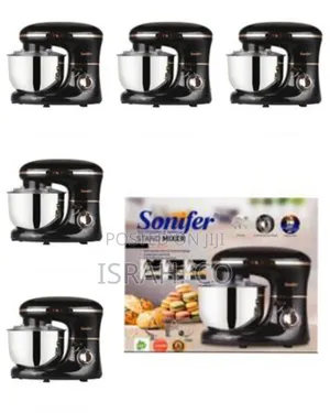 Sonifer 5.5l Blender Dough Hand Stand Mixer Food Processor, Black