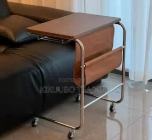 C- Shaped Table With Wheels