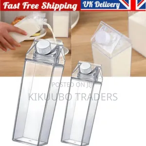 Clear Milk Carton Bottle