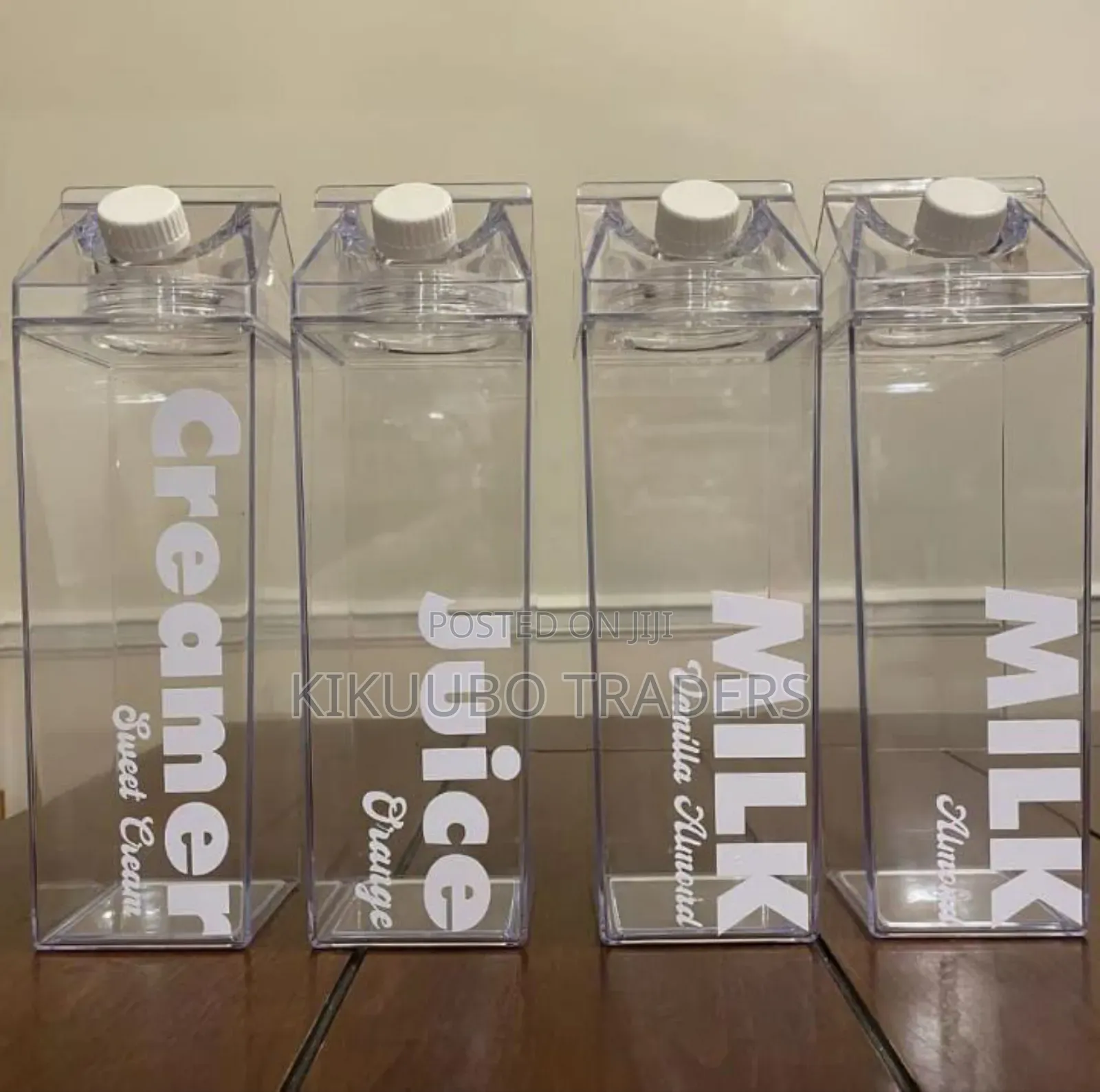 Clear Milk Carton Bottle