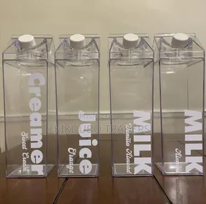 Clear Milk Carton Bottle