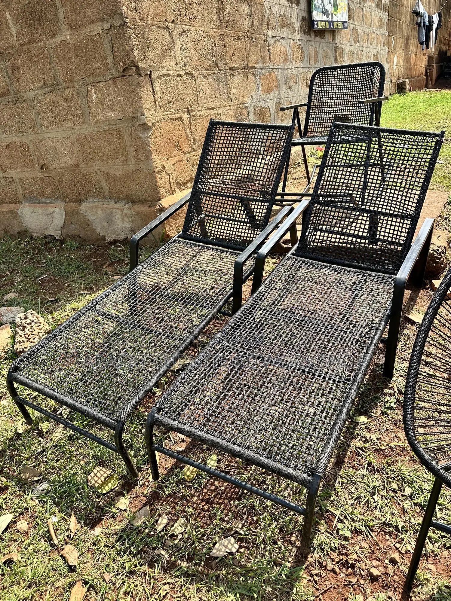 Swimming Pool Sun Bath Rattan Beds
