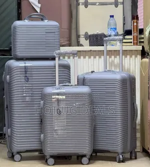 A Set Of 4pcs Durable Pure Rubber Suitcases