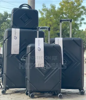 A Set Of 4pcs Durable Pure Rubber Suitcases