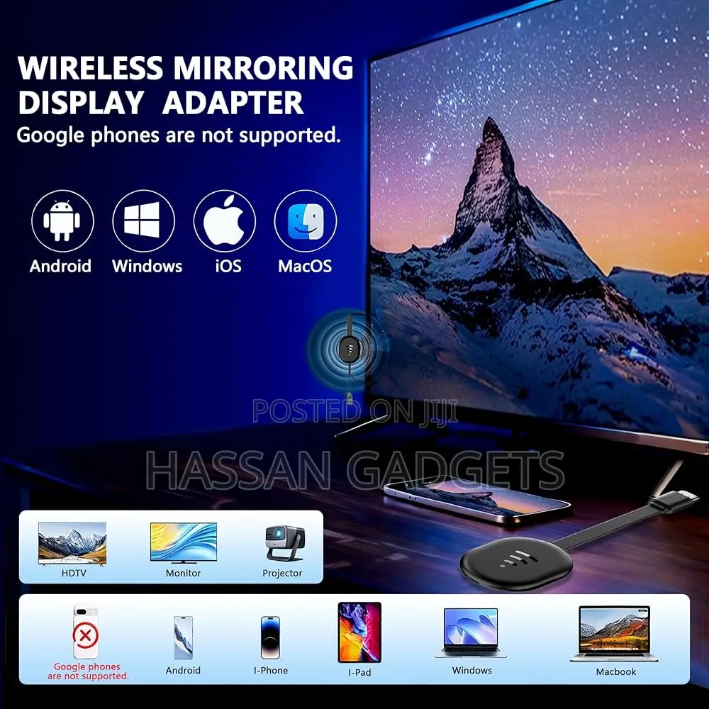 Wireless Hdmi Display Adapter,Tv Adapter For,Video Mirroring ,