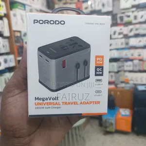 Megs Volt Porodo Universal Travel Adapter 2300w Gan Charger
