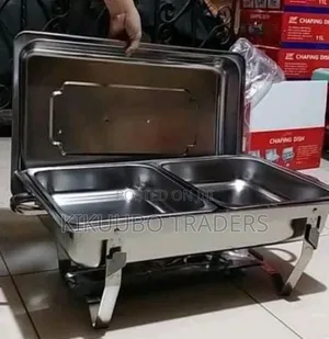 Double Compartment Chaffing Dish Food Warmer