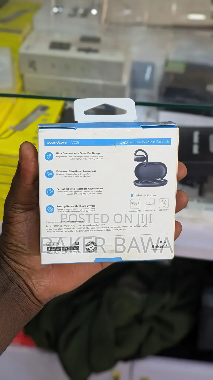 Anker Soundcore V20i Open-Ear Earbuds.