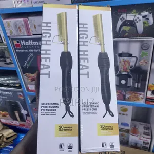 Ceramic Professional Press Comb/ Hot Comb Electric