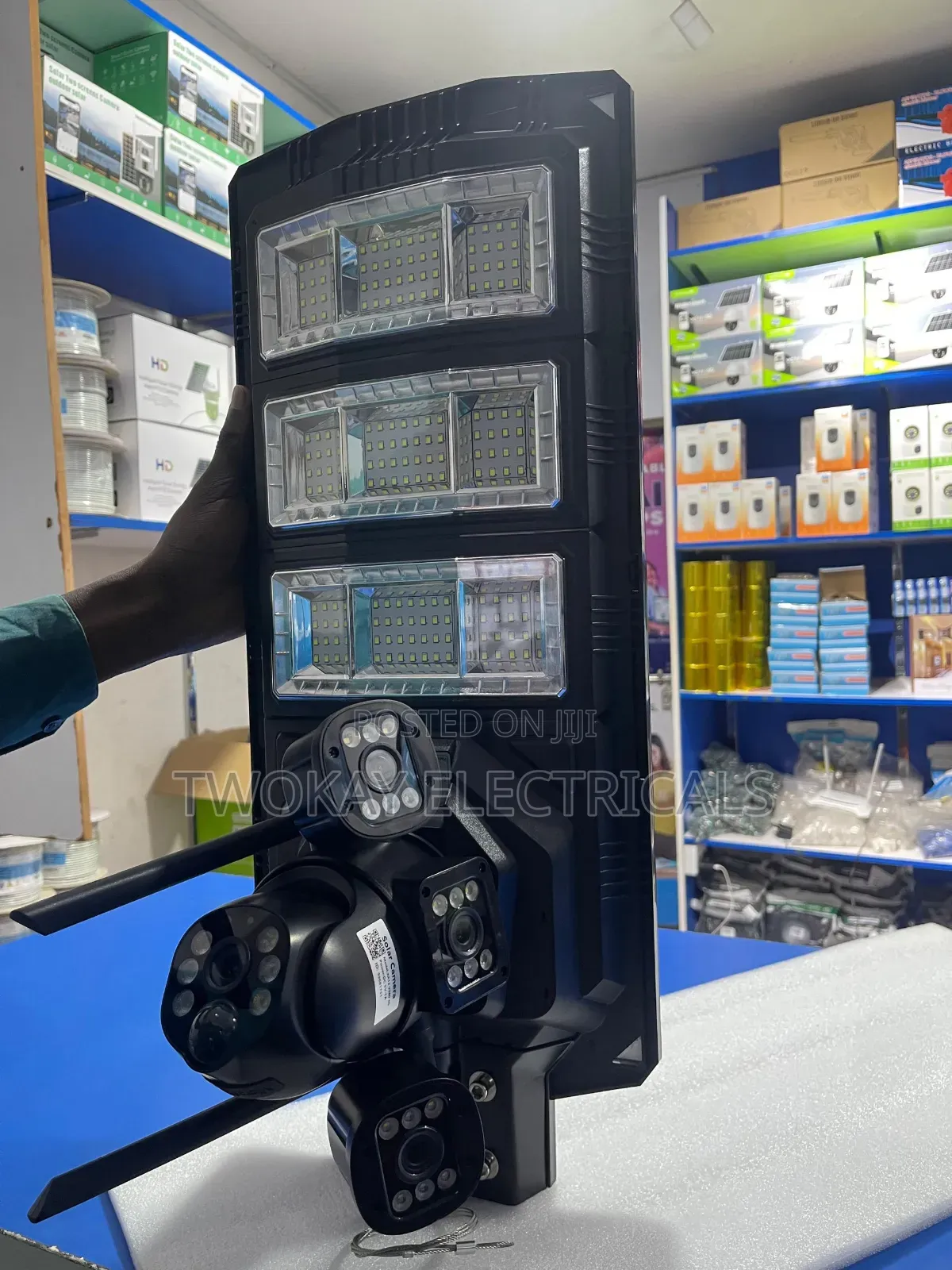 450w 2 in 1 Solar Camera Security Light