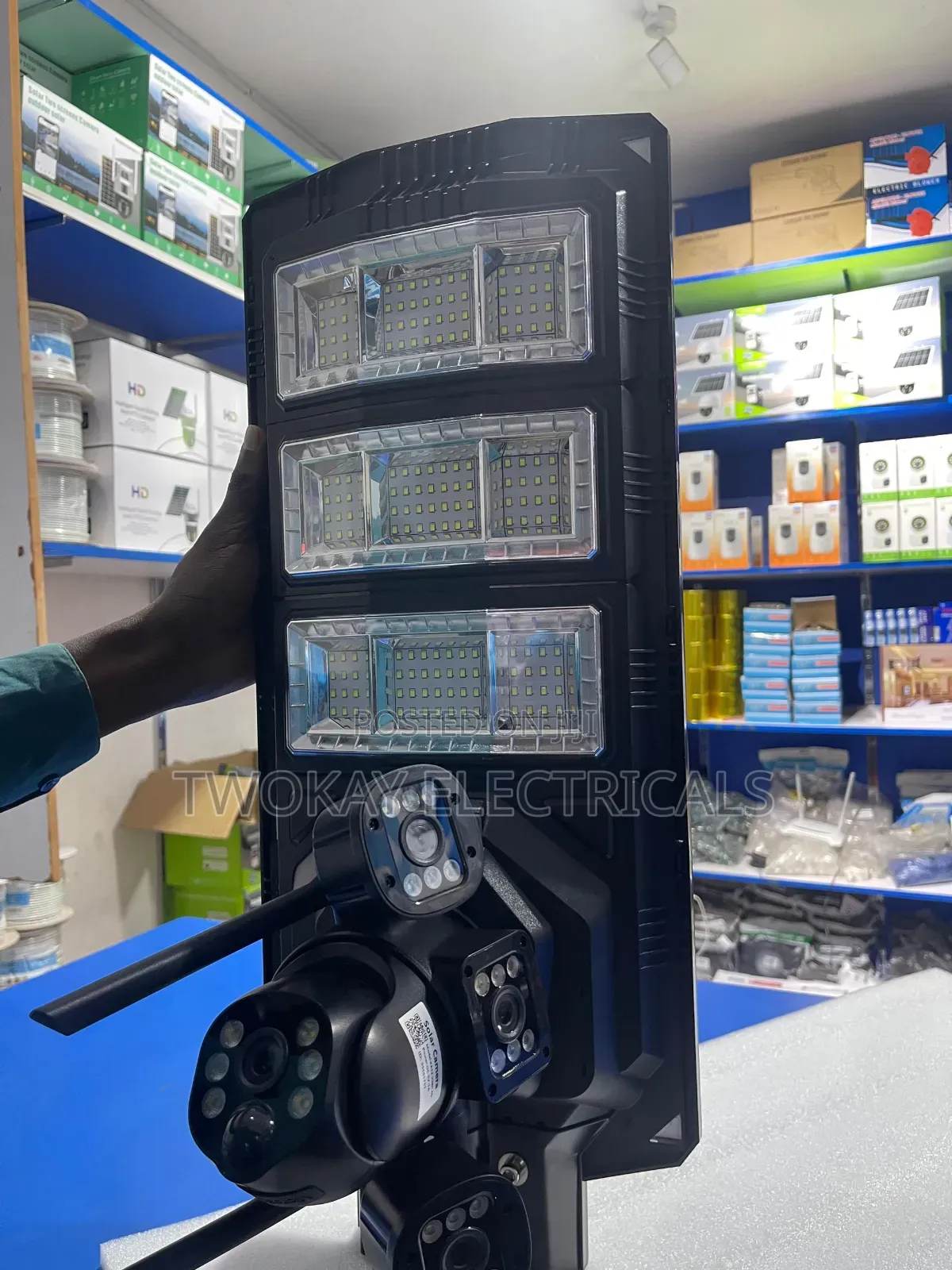 450w 2 in 1 Solar Camera Security Light