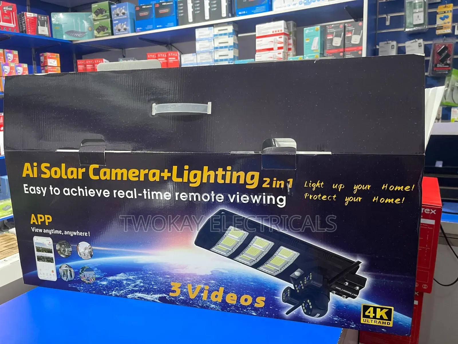 450w 2 in 1 Solar Camera Security Light