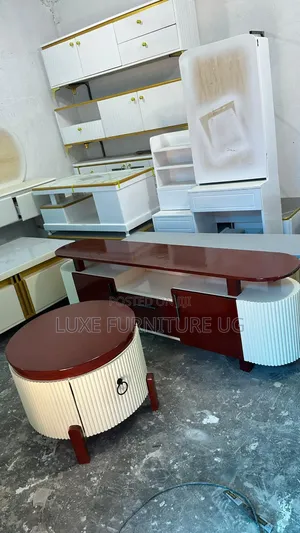 Flat Tv Stand and Round Set
