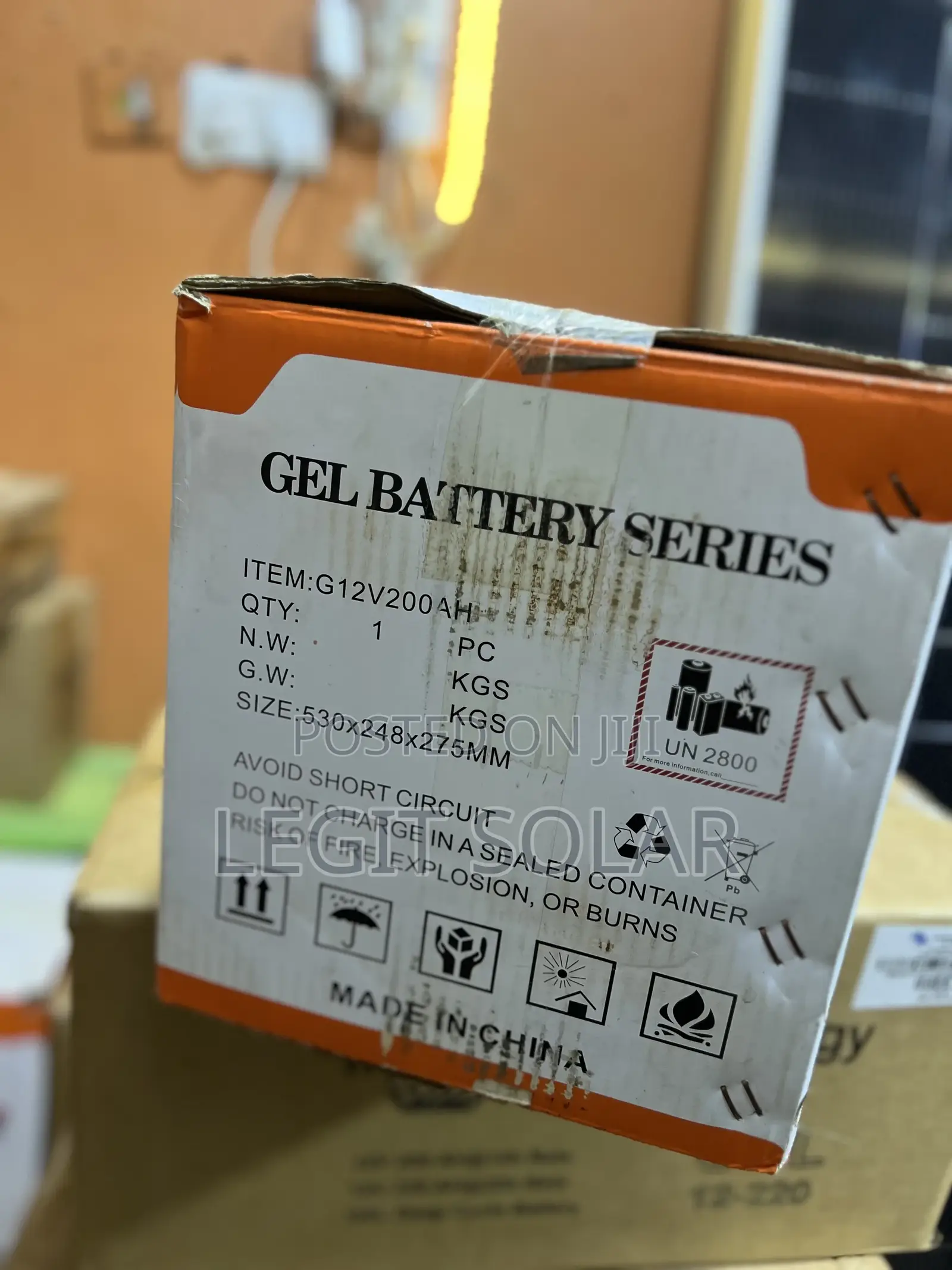 200ah/12v Felicity Gel Battery
