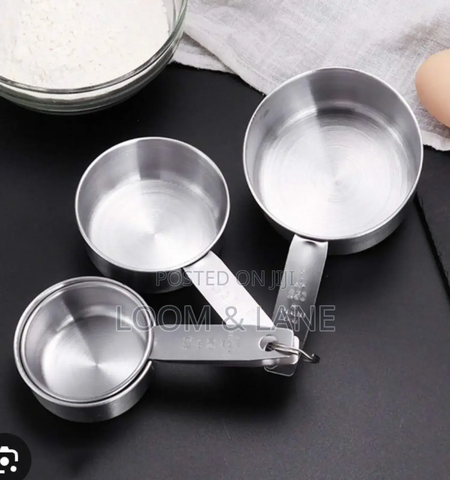 4pcs Stainless Steel Measuring Cups