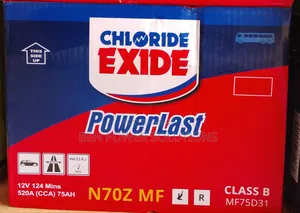N70z/75ah Chloride Exide Mf Car Battery