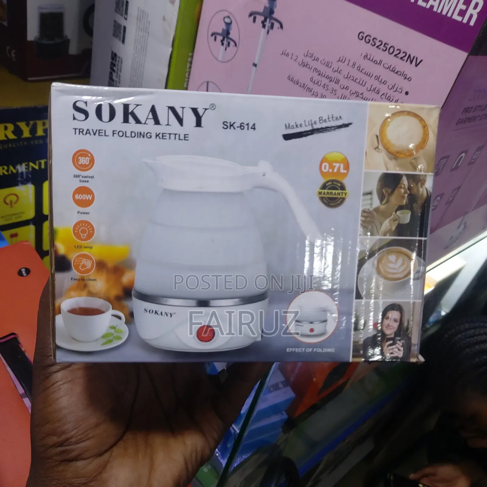 Sokany Foldable Travel Kettle