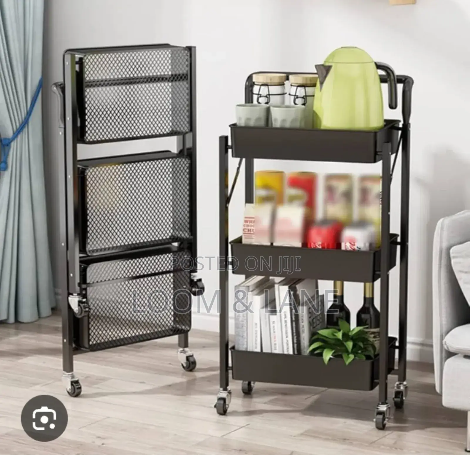 Super Unique 3-Tier Rolling Utility Carts