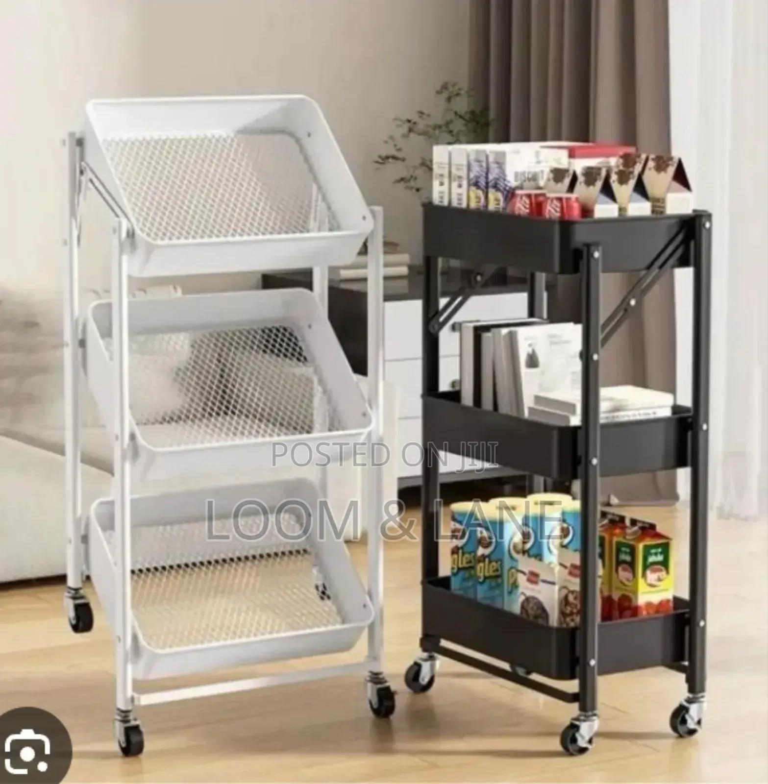 Super Unique 3-Tier Rolling Utility Carts