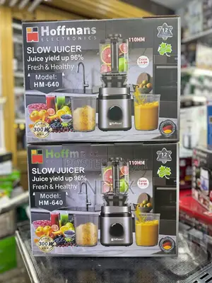 Hoffmans Hm-640 Slow Juicer for Extracting Fresh and Healthy Juices.