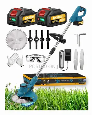 Electric Lawn Mower Grass Cutter/Lawn Mower 2 Batteries
