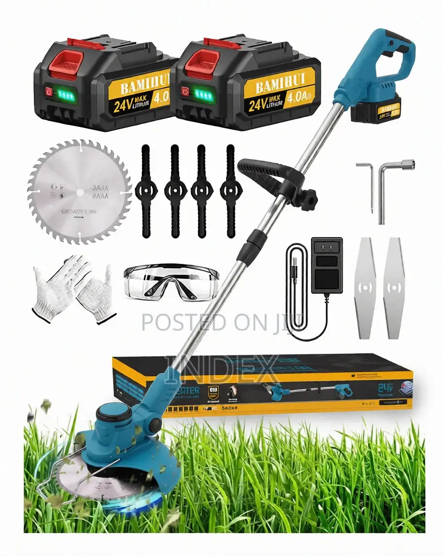 Electric Lawn Mower Grass Cutter/Lawn Mower 2 Batteries