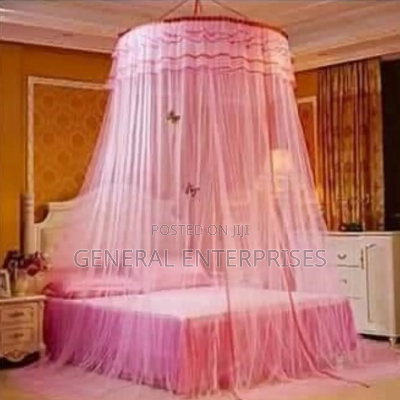 Purple Hanging Round Mosquito Net