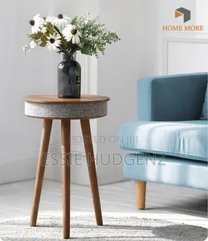 Smart Table With a Built in Bluetooth Speaker Wireless Phone Charger.