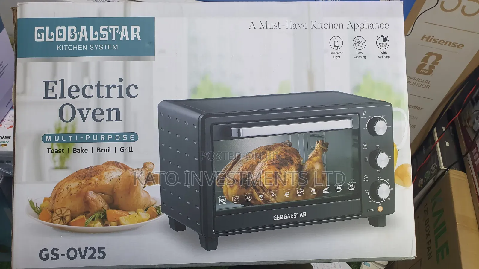 25litrs Globalstar Electric Oven